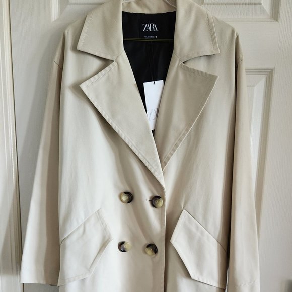 Zara Jackets & Blazers - [New with Tag] Women Zara Oversized Trench Coat, Small